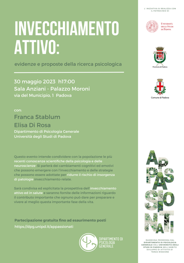 Poster Invecchiamento attivo Padova