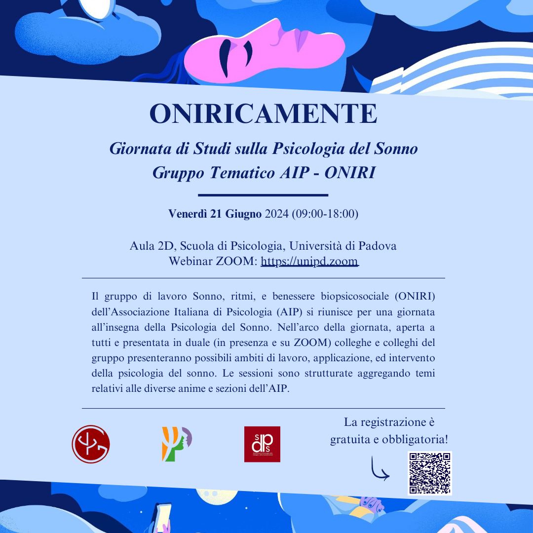 ONIRICAMENTE - Giornata di Studi sulla Psicologia del Sonno